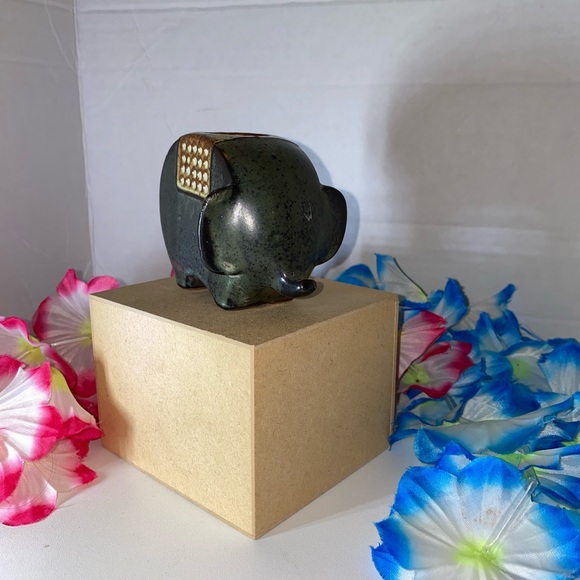 Stoneware Otagiri Japan Elephant Candleholder Vintage Mid-Century Figure - Picture 8 of 14
